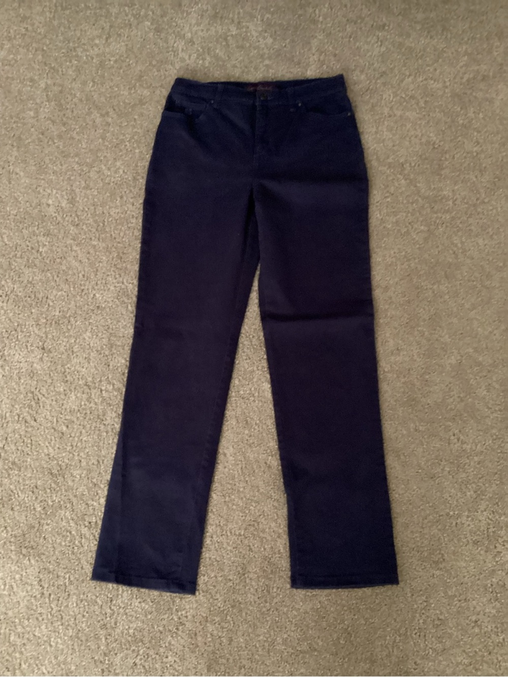 Gloria Vanderbilt Straight Leg Pants in Navy Blue